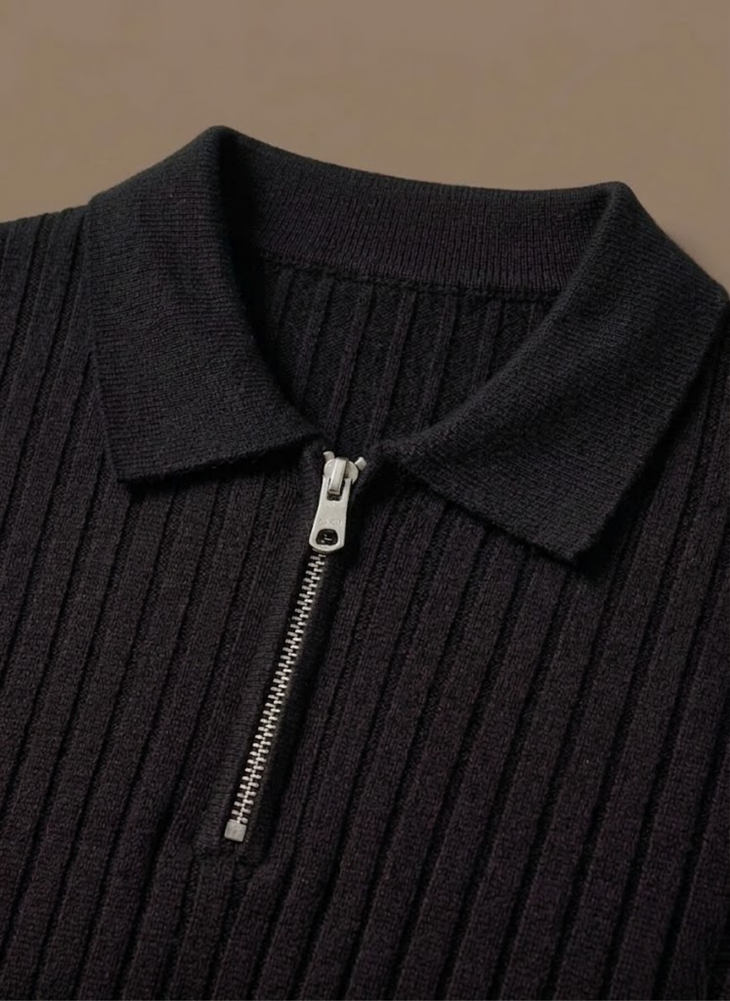 Men's Striped Knit Polo Shirt – Breathable Short Sleeve | Sorteva