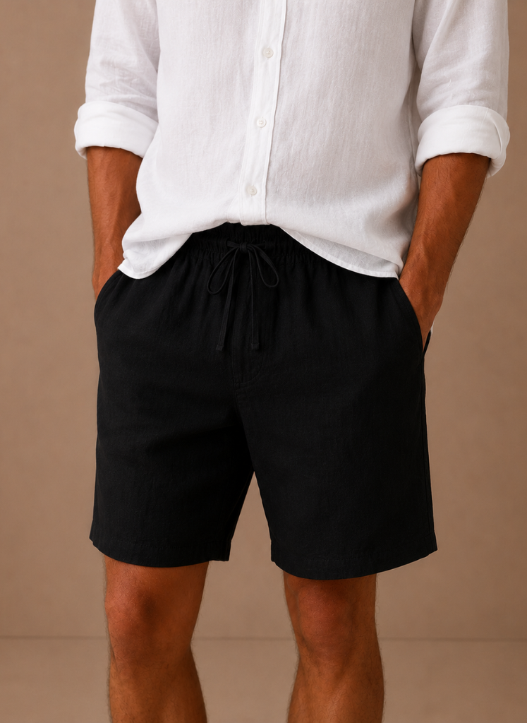 Men's Cotton Linen Shorts – Relaxed Fit Summer | Sorteva