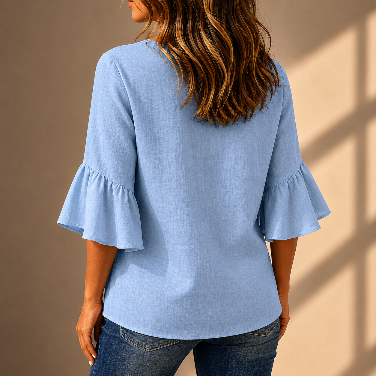 Adeline Ruffle Sleeve Blouse