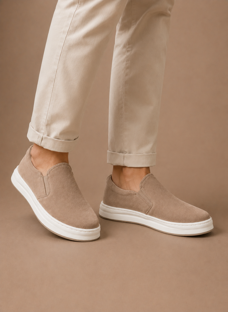 Men’s Suede Slip-On Sneakers – Casual Everyday Loafers | Sorteva