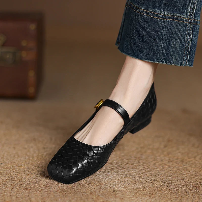 RIVA GENIUNE LEATHER MULES