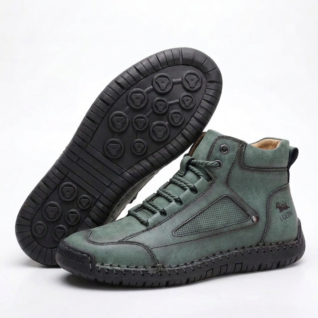 Elina™ – Mid-Top Comfort Sneakers for Women | Hand-Stitched, Wide Toe Box & Anti-Slip Sole