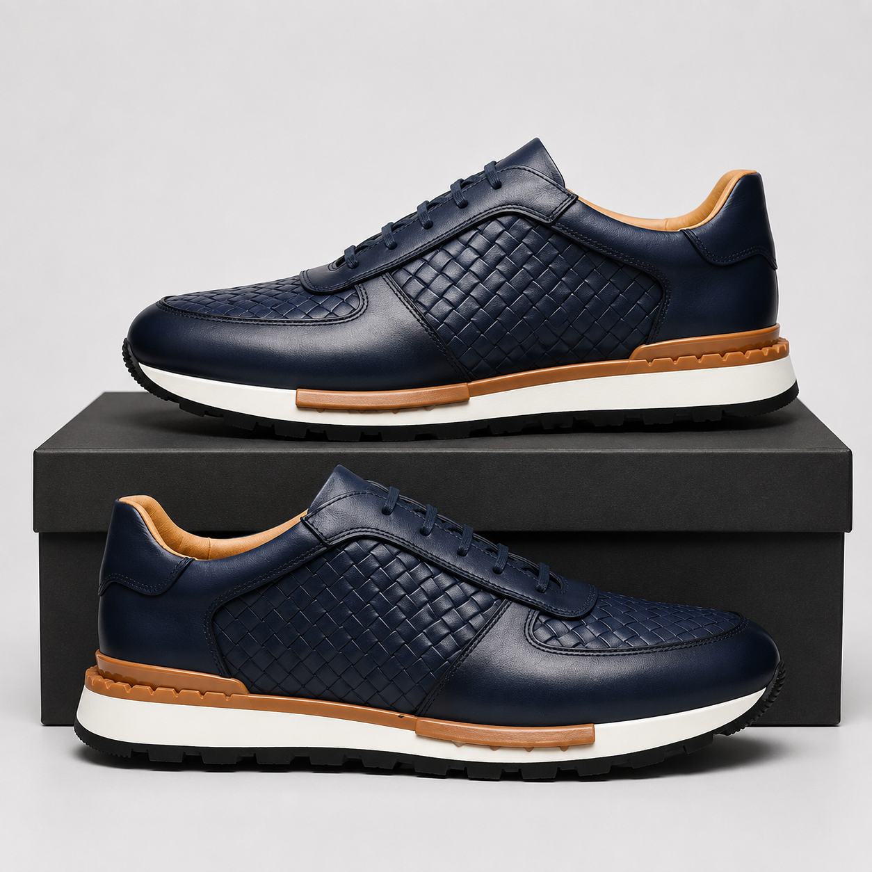 JOHN MILLER LEATHER SNEAKERS