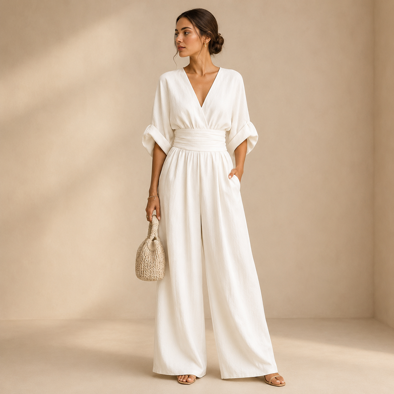 Isabelle™ | Elegant Wide-Leg Jumpsuit