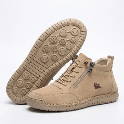 Eleanor™ – Hand-Stitched Slip-On Comfort Sneakers  | No-Bend Zipper, Wide Toe Box & All-Day Comfort