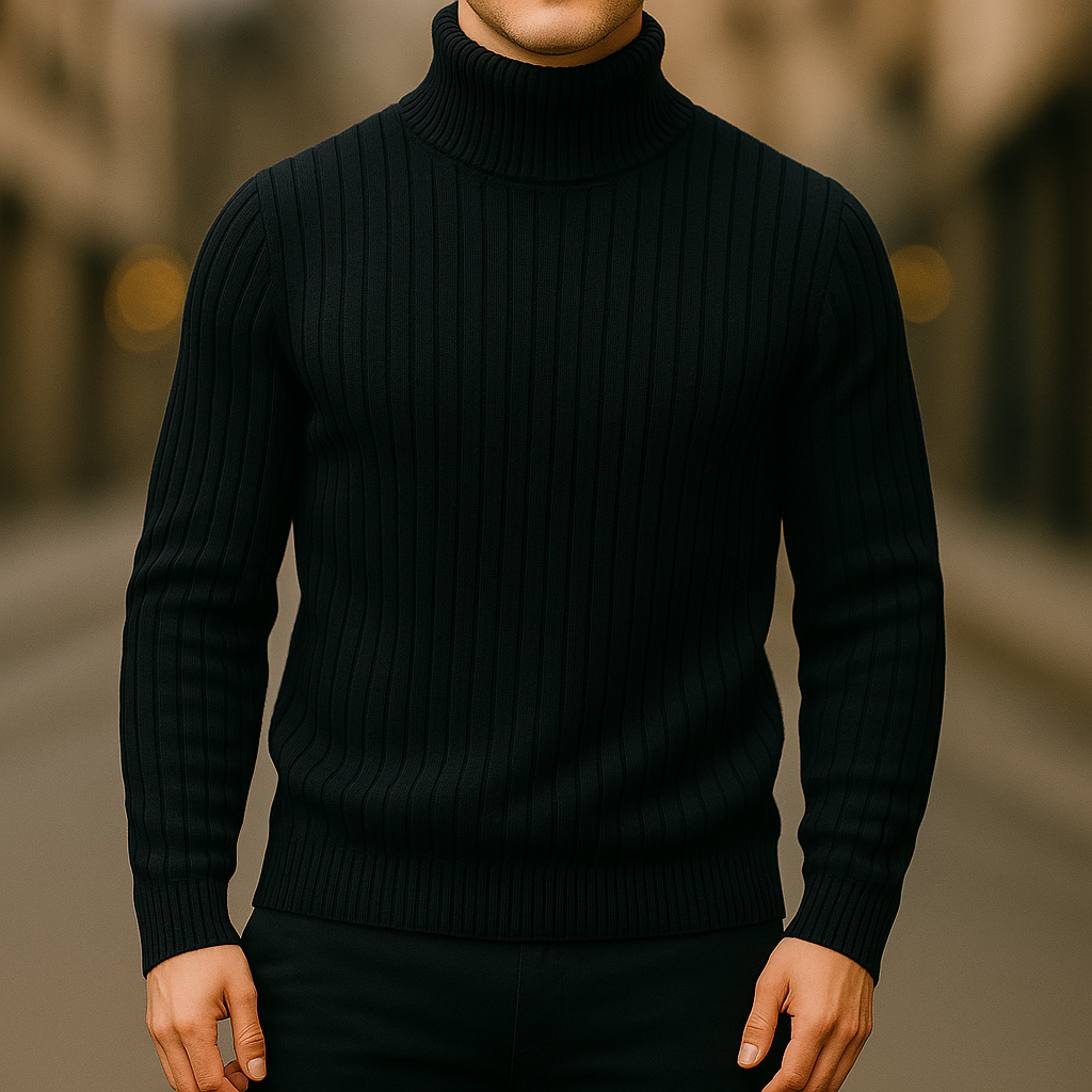 Verrin Ribbed Turtleneck