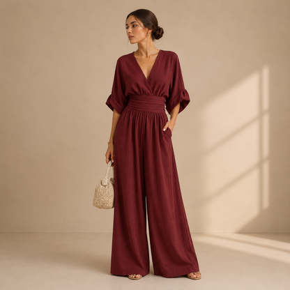 Isabelle™ | Elegant Wide-Leg Jumpsuit