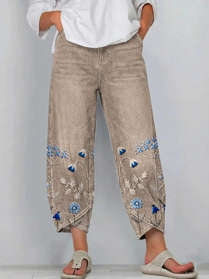 Viola™ | Embroidered Comfort Trousers