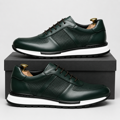 DAVID MILLER LEATHER SNEAKERS