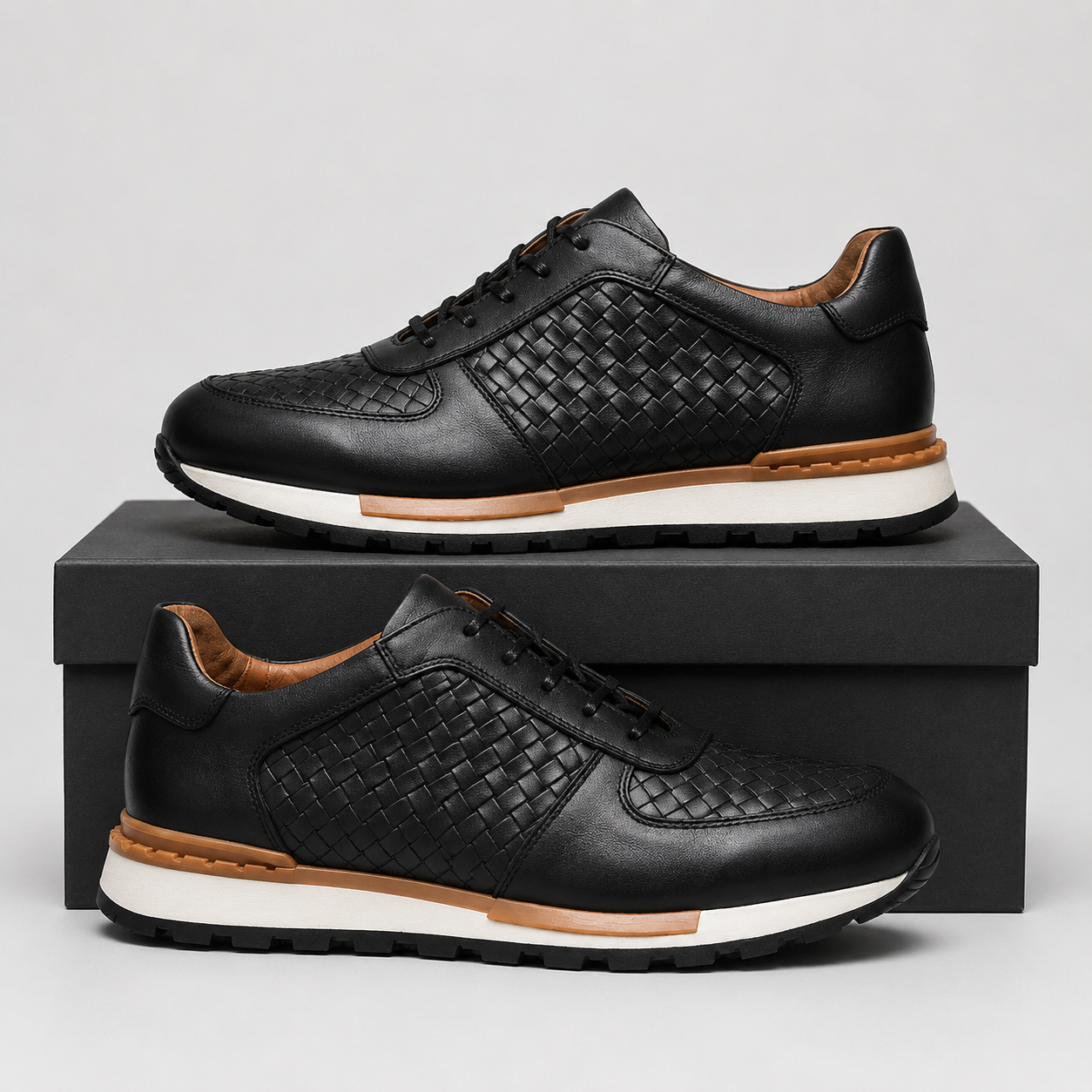JOHN MILLER LEATHER SNEAKERS