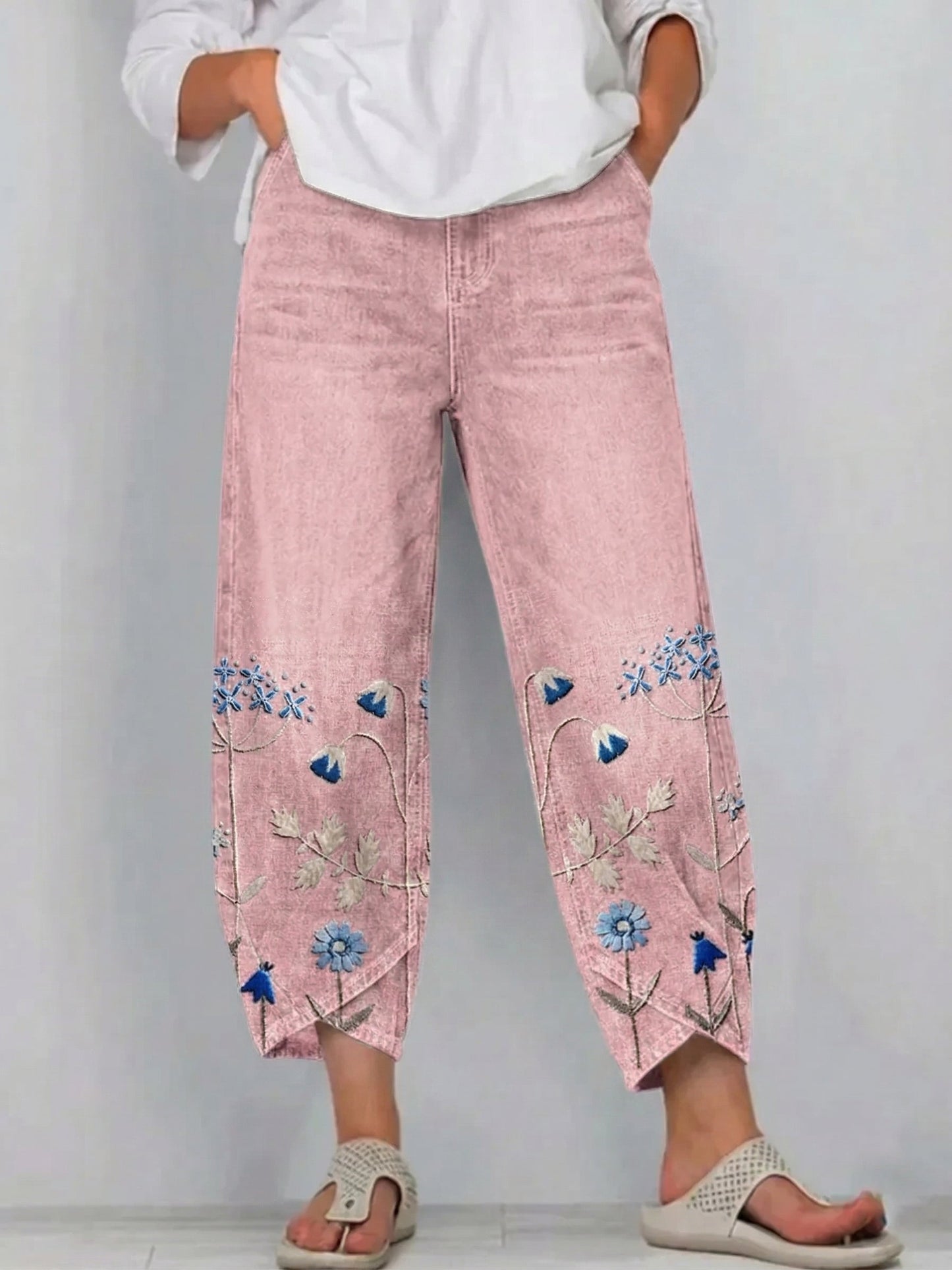 Viola™ | Embroidered Comfort Trousers