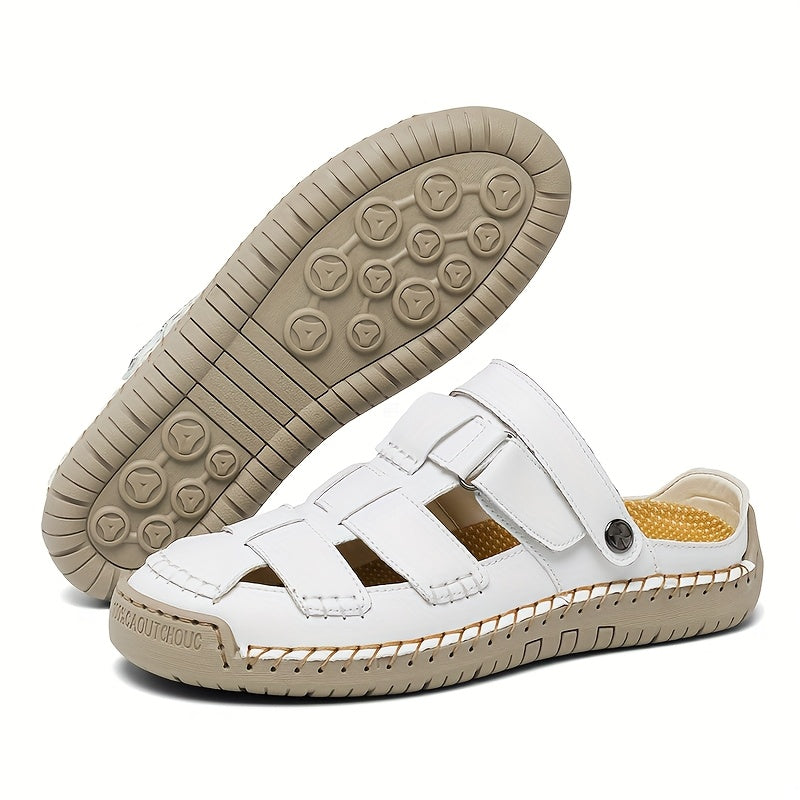 Soraya™ – Adjustable Closed-Toe Comfort Sandals | Hook-&-Loop Straps, Wide Toe Box & All-Day Comfort