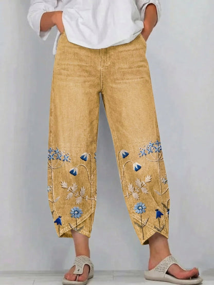 Viola™ | Embroidered Comfort Trousers