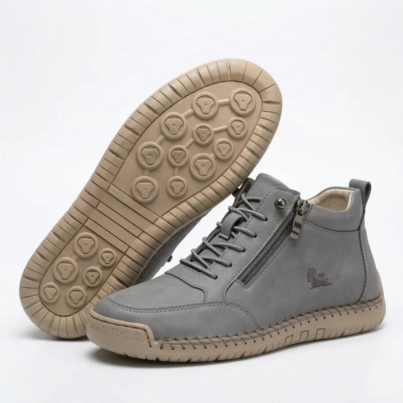 Eleanor™ – Hand-Stitched Slip-On Comfort Sneakers  | No-Bend Zipper, Wide Toe Box & All-Day Comfort