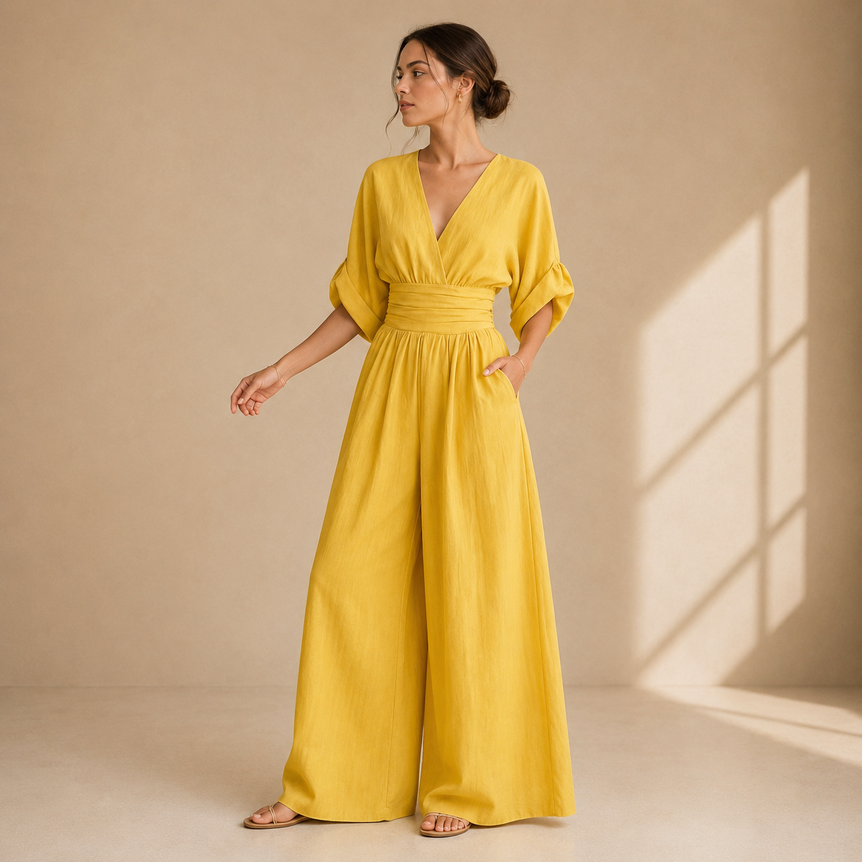 Isabelle™ | Elegant Wide-Leg Jumpsuit