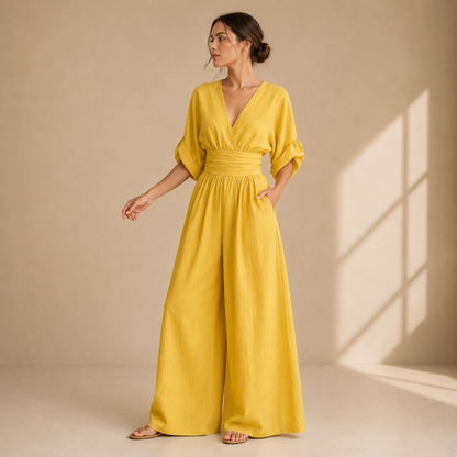 Isabelle™ | Elegant Wide-Leg Jumpsuit