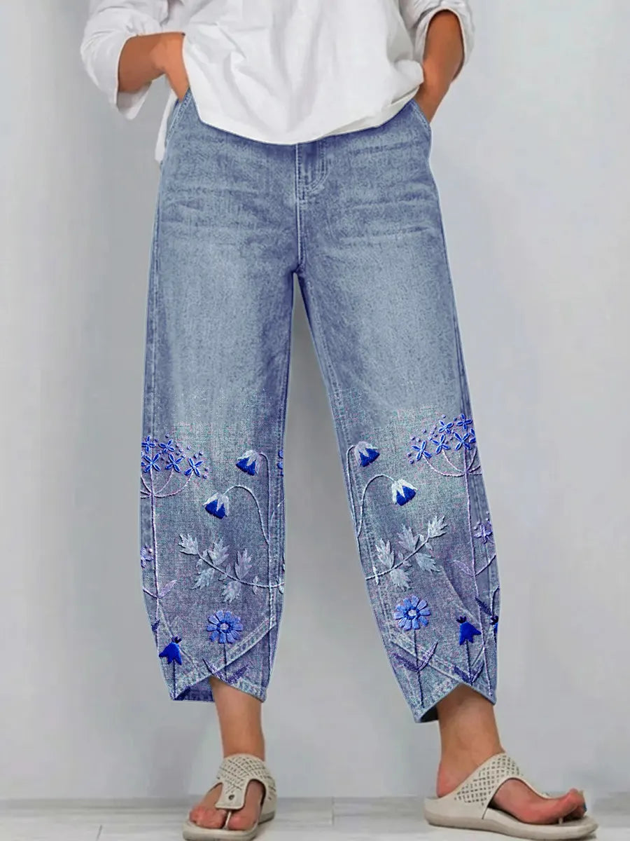 Viola™ | Embroidered Comfort Trousers