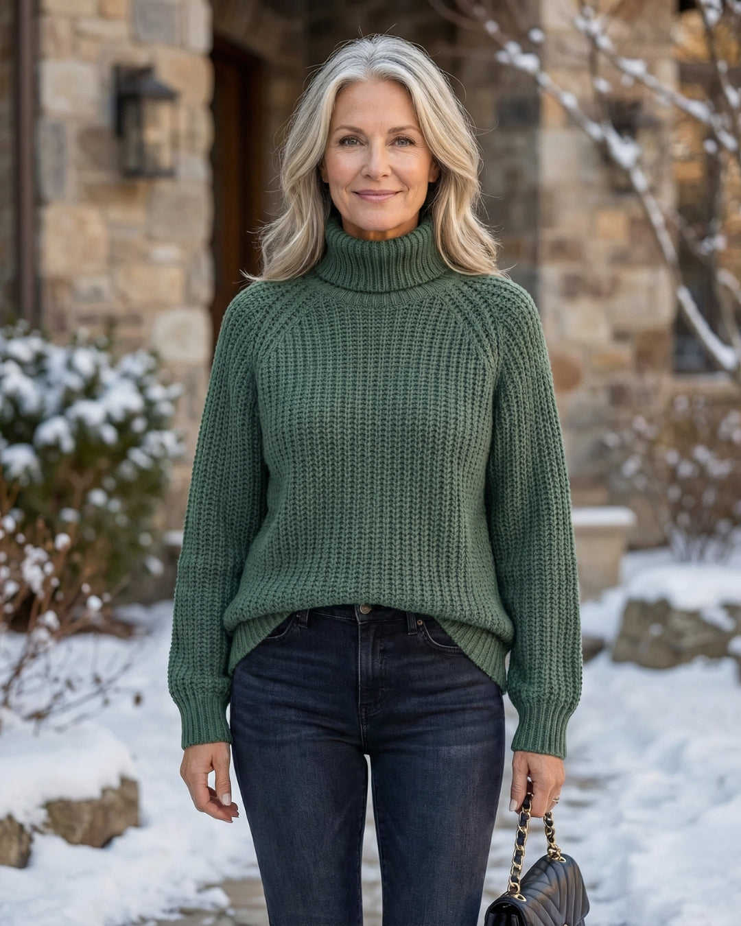 Shaker Knit Turtleneck