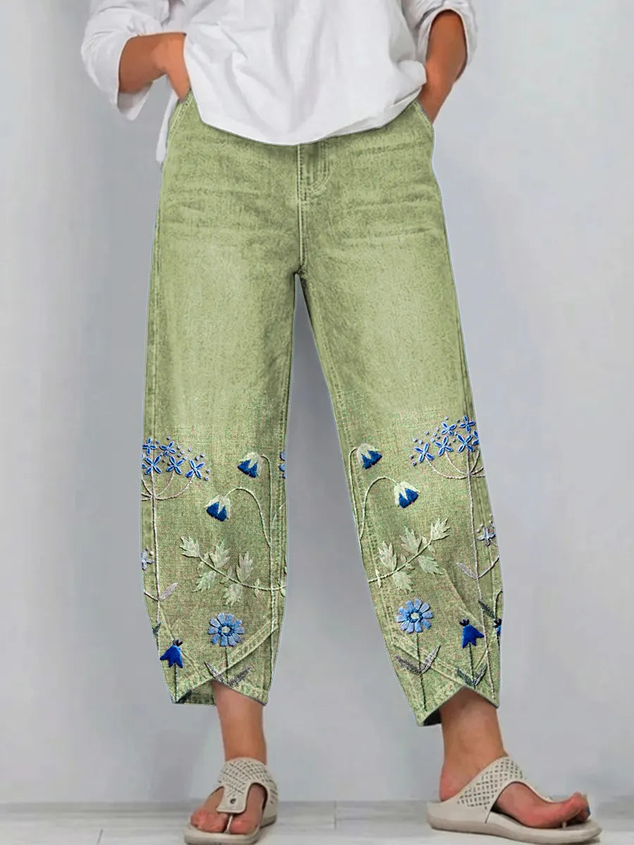 Viola™ | Embroidered Comfort Trousers