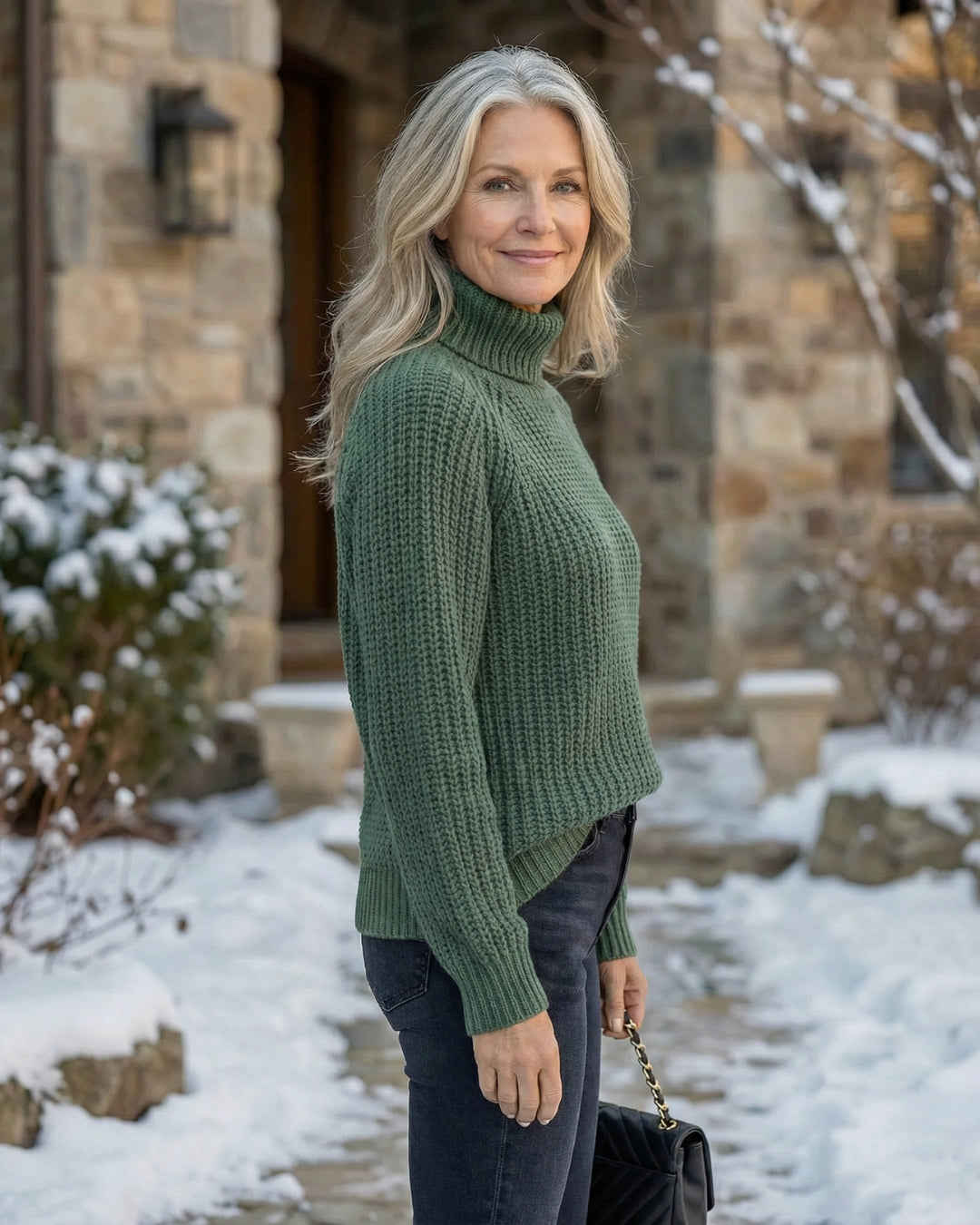 Shaker Knit Turtleneck