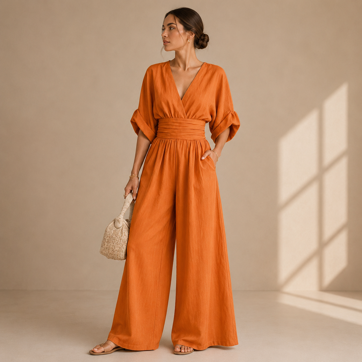 Isabelle™ | Elegant Wide-Leg Jumpsuit