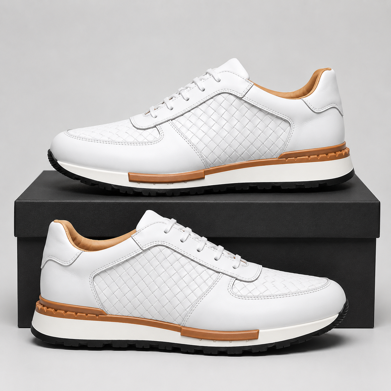 JOHN MILLER LEATHER SNEAKERS