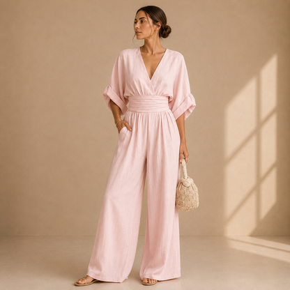 Isabelle™ | Elegant Wide-Leg Jumpsuit