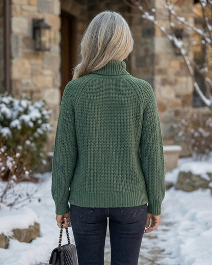 Shaker Knit Turtleneck