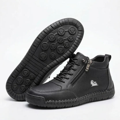 Eleanor™ – Hand-Stitched Slip-On Comfort Sneakers  | No-Bend Zipper, Wide Toe Box & All-Day Comfort
