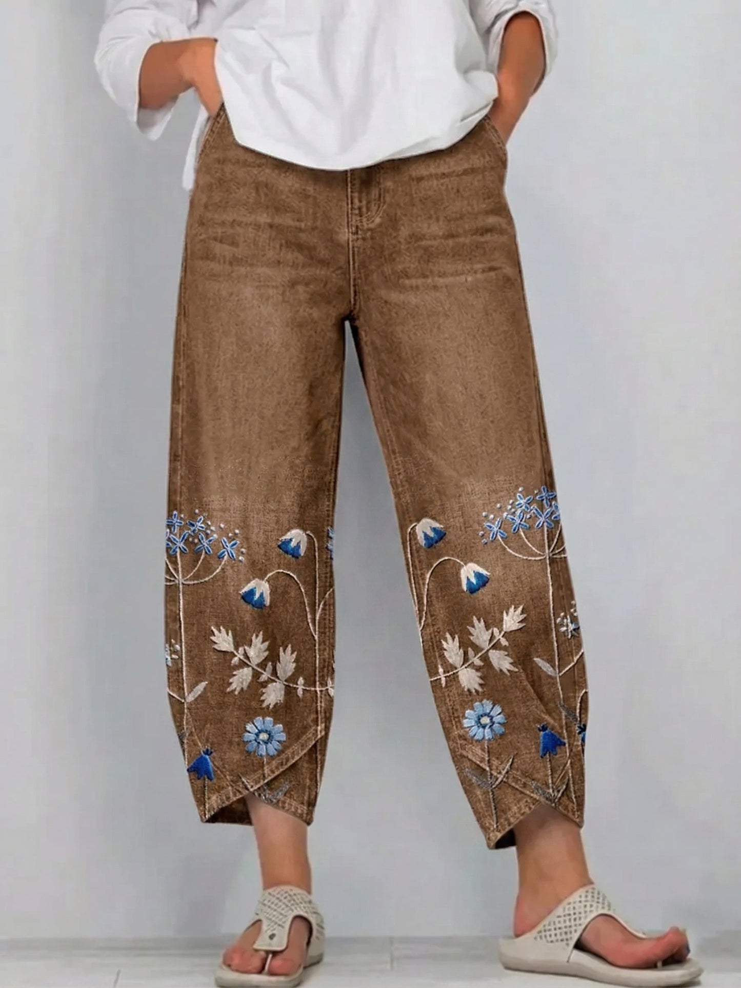 Viola™ | Embroidered Comfort Trousers