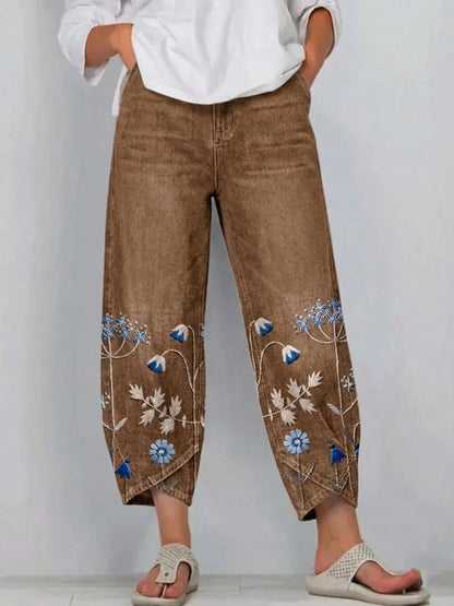 Viola™ | Embroidered Comfort Trousers