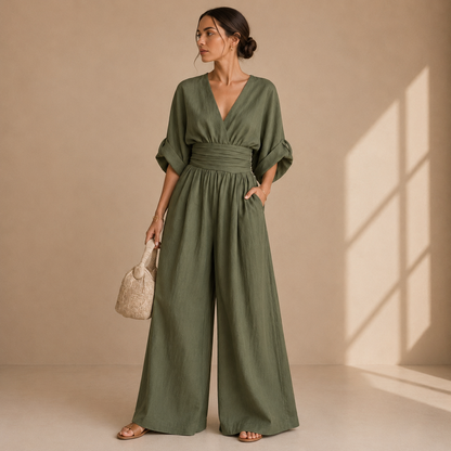 Isabelle™ | Elegant Wide-Leg Jumpsuit