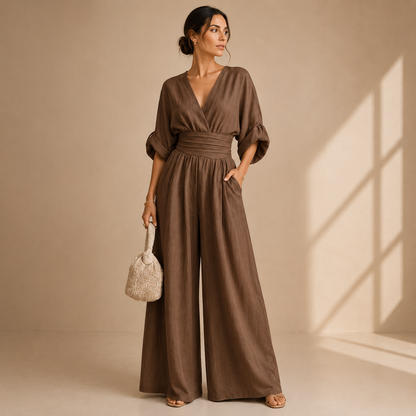 Isabelle™ | Elegant Wide-Leg Jumpsuit
