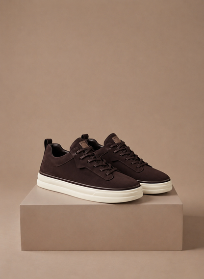 Men's Suede Sneakers – Classic Smart Casual Slip-On | Sorteva