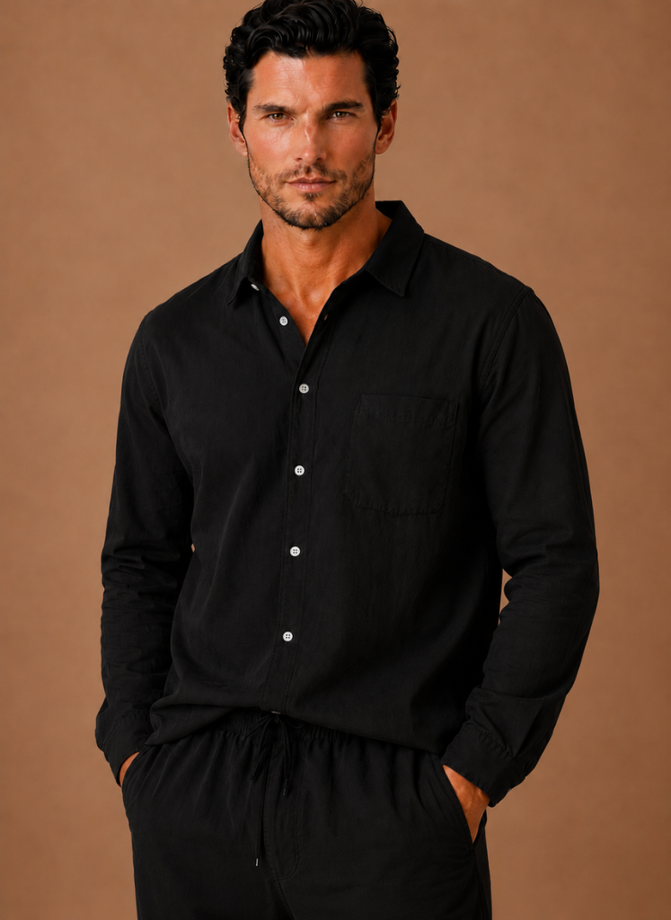 Men's Linen Cotton Style Set – Shirt & Trousers Smart Casual | Sorteva