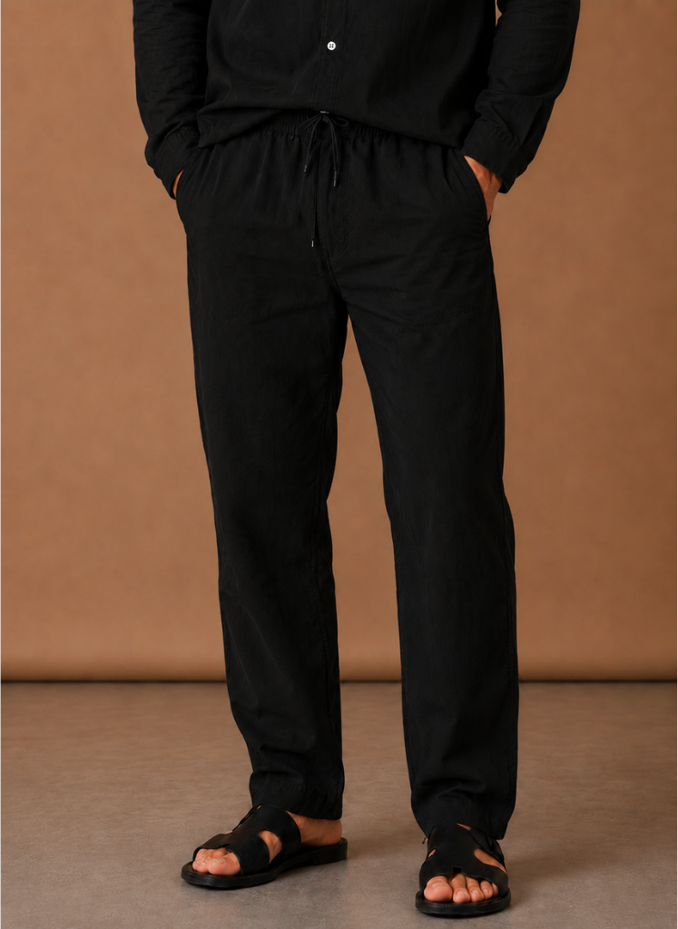 Men's Linen Cotton Style Set – Shirt & Trousers Smart Casual | Sorteva