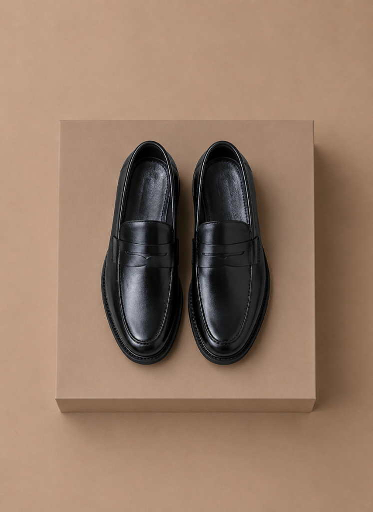 Men's Leather Penny Loafers – Smart Casual Classic | Sorteva