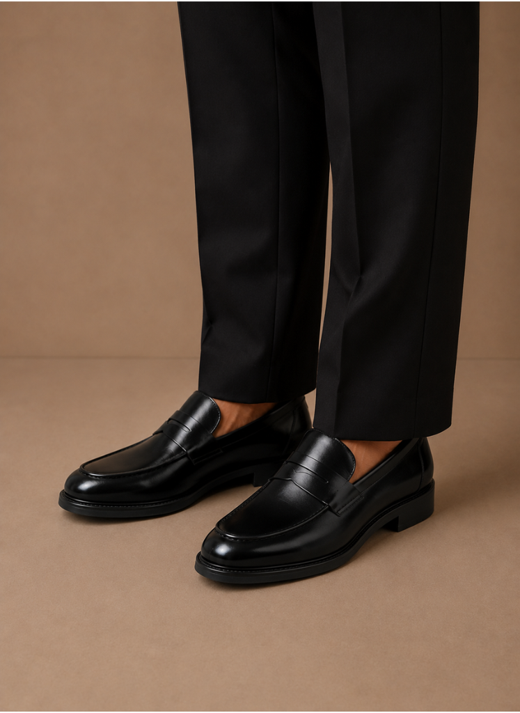 Men's Leather Penny Loafers – Smart Casual Classic | Sorteva