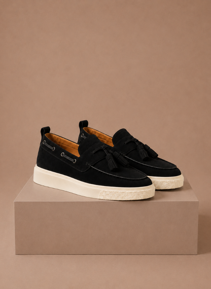 Men's Tassel Loafer Sneakers – Suede Casual Slip-On | Sorteva