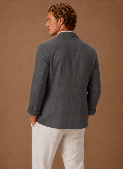 Men's Linen Style Blazer – Tailored Smart Casual Lightweight | Sorteva