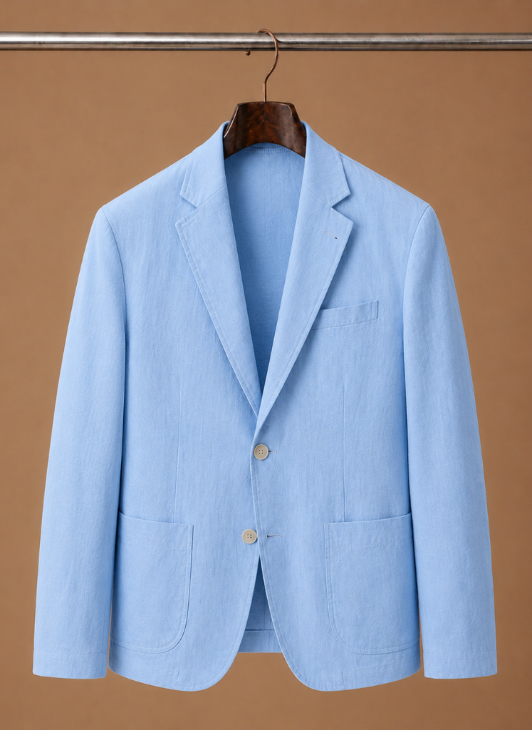 Men's Linen Style Blazer – Tailored Smart Casual Lightweight | Sorteva