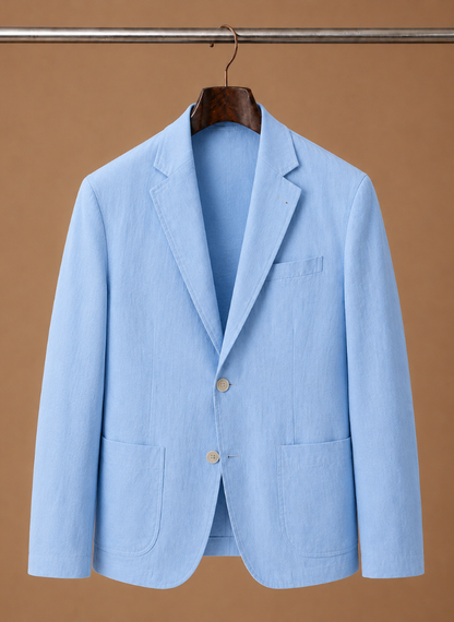 Men's Linen Style Blazer – Tailored Smart Casual Lightweight | Sorteva