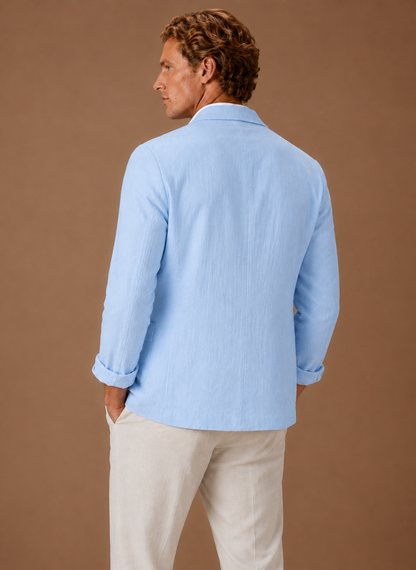 Men's Linen Style Blazer – Tailored Smart Casual Lightweight | Sorteva