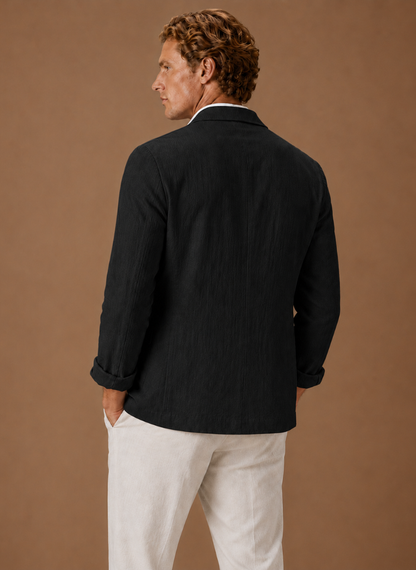 Men's Linen Style Blazer – Tailored Smart Casual Lightweight | Sorteva