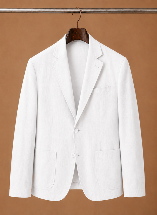 Men's Linen Style Blazer – Tailored Smart Casual Lightweight | Sorteva