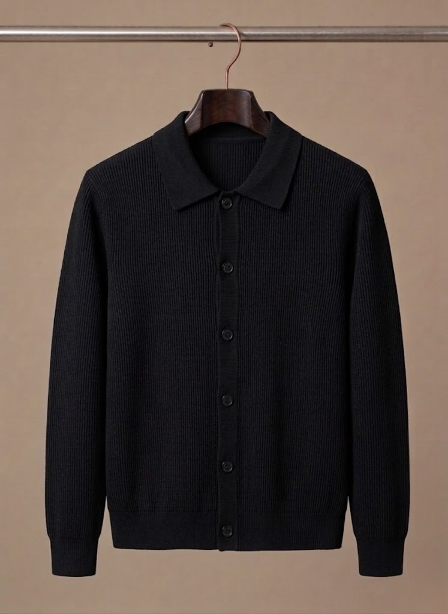 Men's Knit Cardigan – Breathable Smart Casual Layer | Sorteva