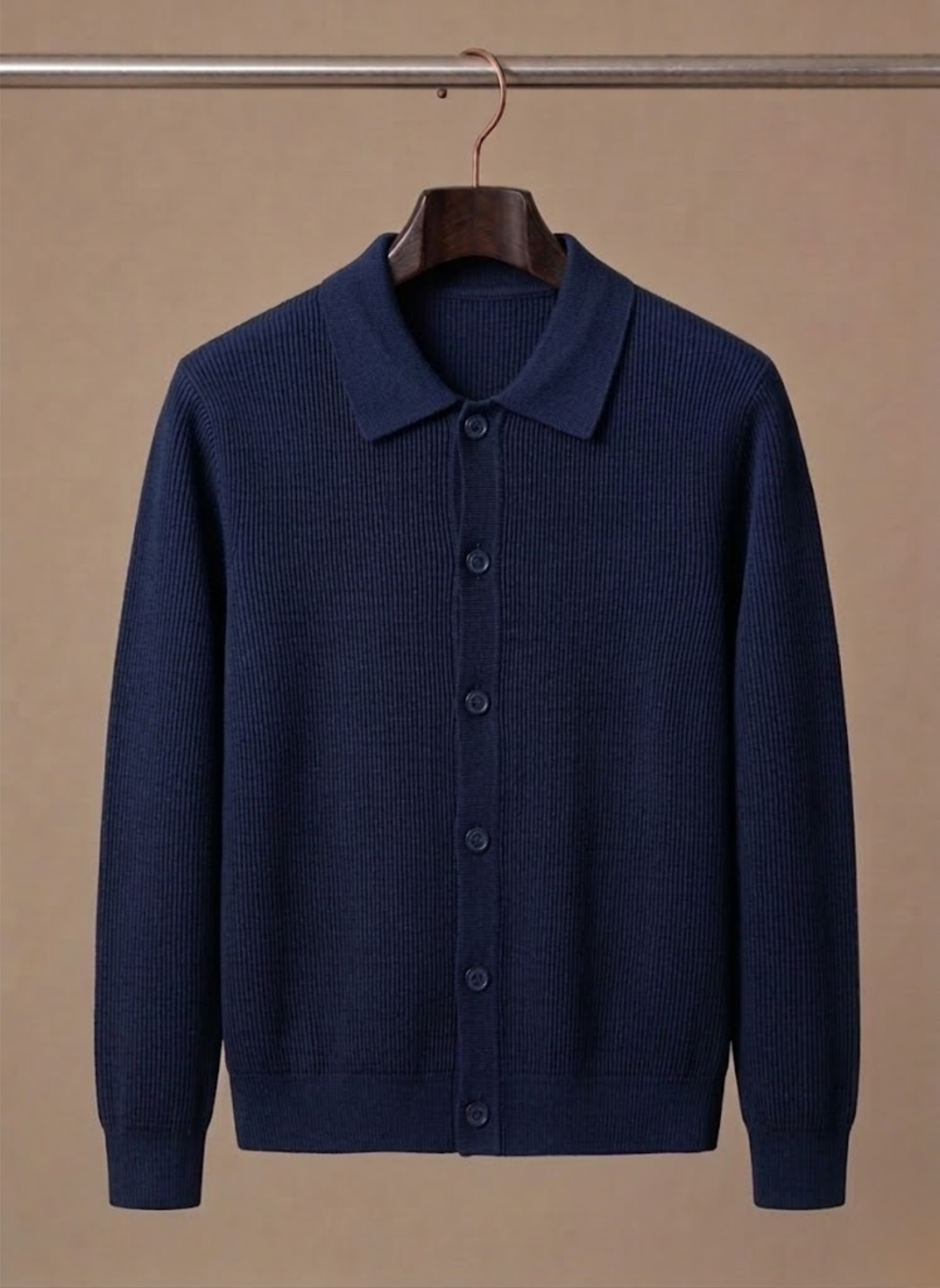 Men's Knit Cardigan – Breathable Smart Casual Layer | Sorteva