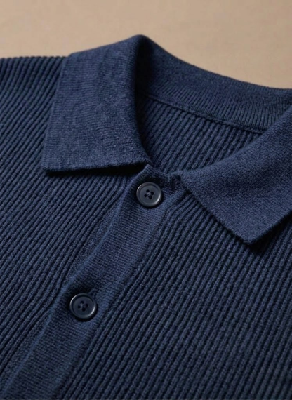 Men's Knit Cardigan – Breathable Smart Casual Layer | Sorteva