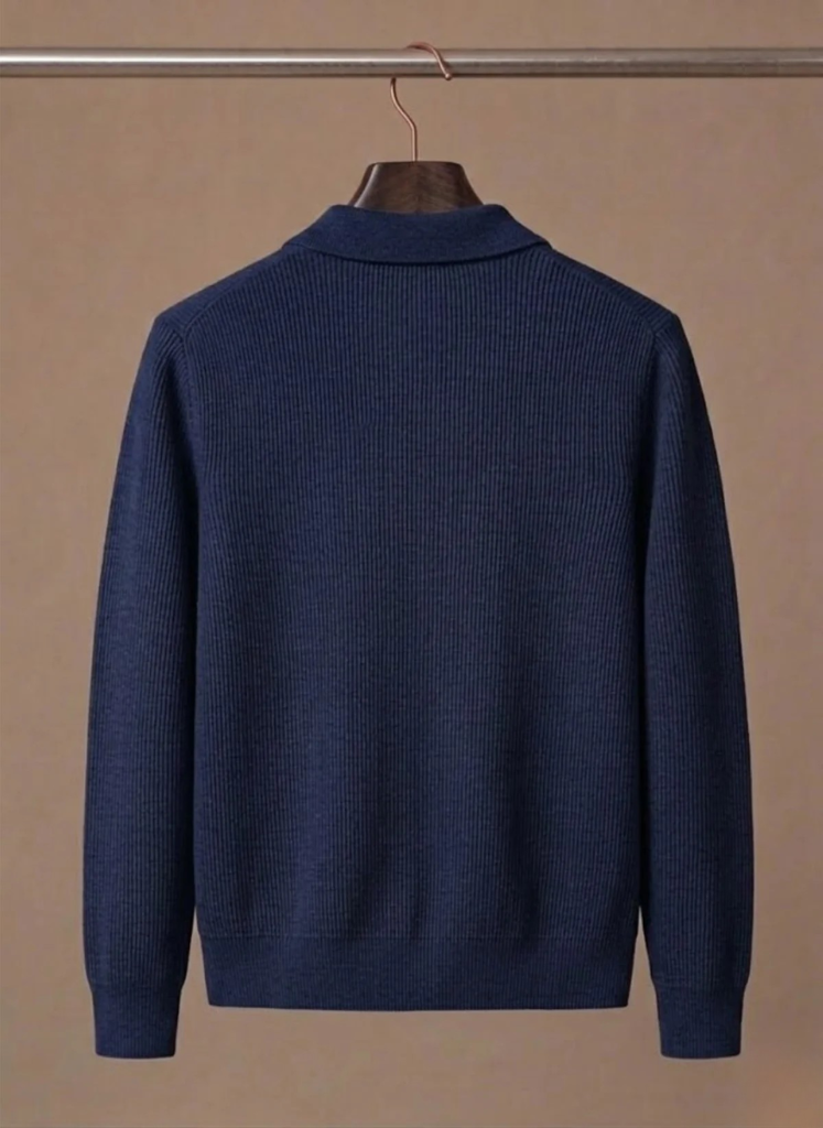 Men's Knit Cardigan – Breathable Smart Casual Layer | Sorteva