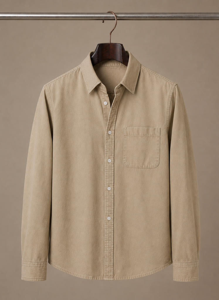 Men's Classic Button-Up Shirt – Smart Casual Relaxed Fit | Sorteva